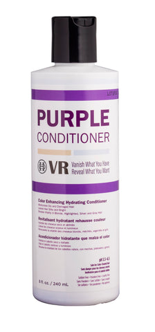 VR Color Enhancing Purple Conditioner for Blonde, Highlighted, Silver and Gray Hair by Cocohoney, Made In Canada